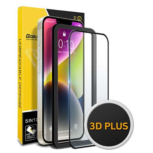 아이폰14플러스/아이폰13프로맥스 3D 플러스 풀커버 강화유리 액정보호필름