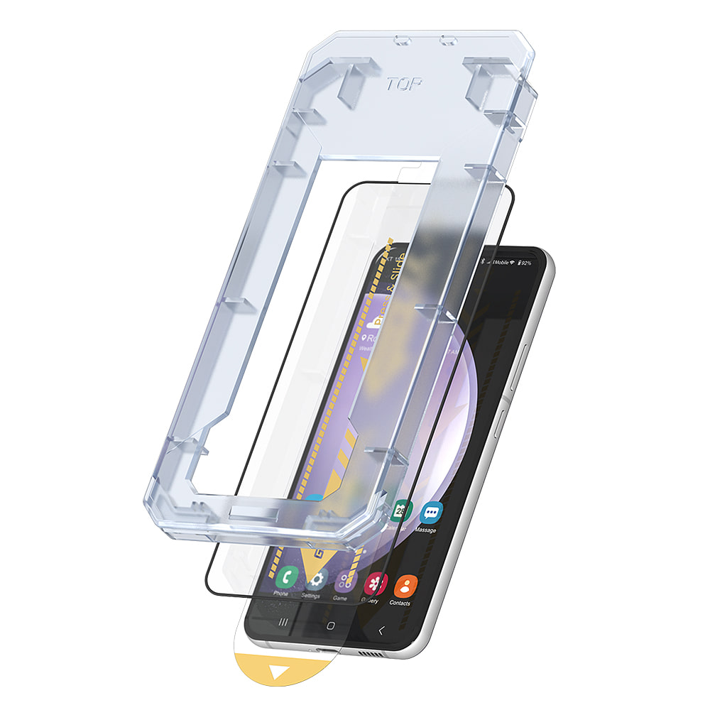 갤럭시 S23 FE 이지커버 플러스 풀커버 강화유리 휴대폰 액정보호필름 2매