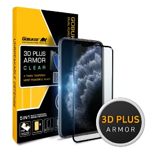 아이폰 11프로맥스 / XS MAX 3D 플러스 아머 풀커버 강화유리 액정보호필름
