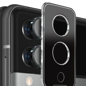 갤럭시 Z플립4 메탈링 슬림핏 빛번짐 방지 카메라 렌즈 강화유리