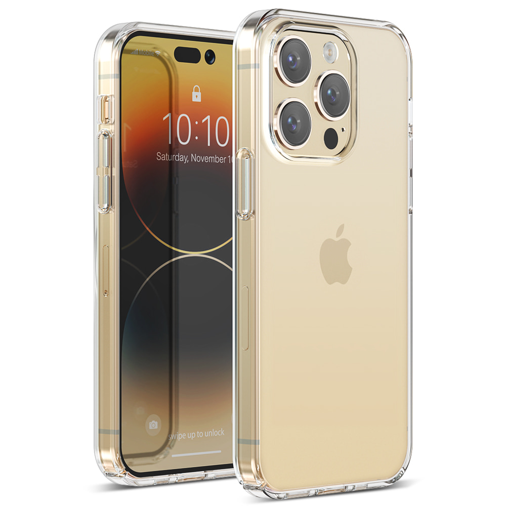 아이폰15 프로 맥스 슬림 클리어 플러스 투명 강화 케이스
