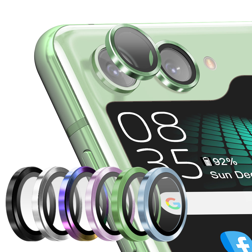 갤럭시 Z플립5 메탈링 슬림핏 빛번짐 방지 카메라 렌즈 강화유리