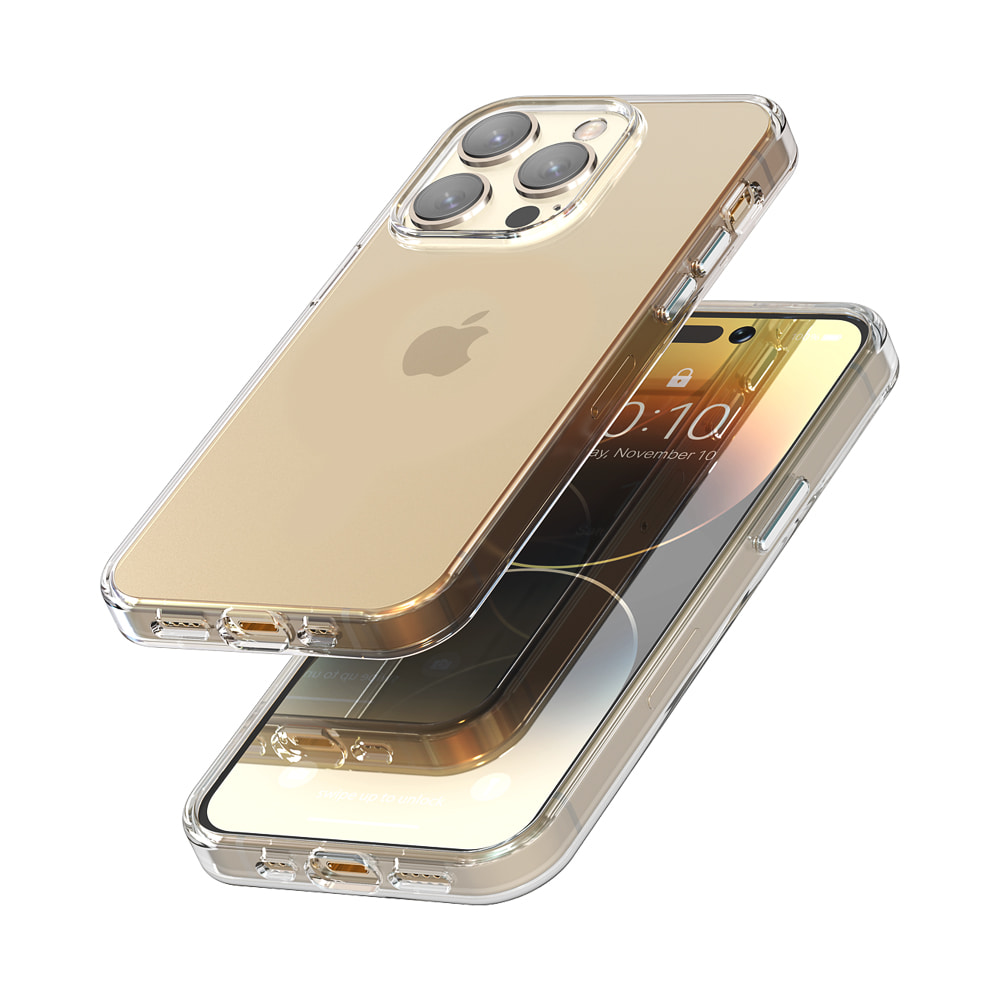 아이폰15 프로 맥스 클리어 쉴드 플러스 투명 강화유리 케이스